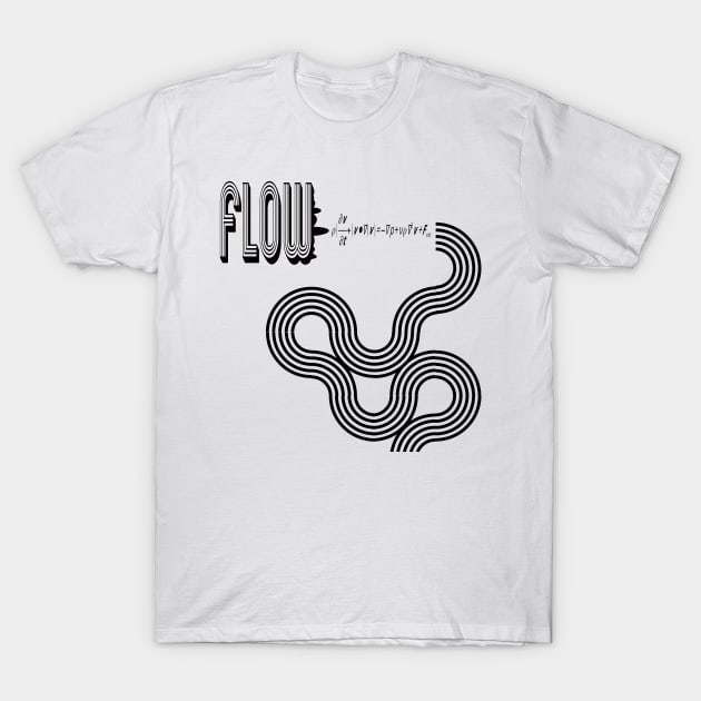 Fluid Flow Retro Style T-Shirt by Debrawib